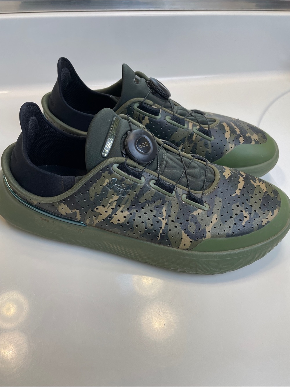 Under Armour Unisex Slipspeed Trainer Flow Cushion Camouflage Running Shoes